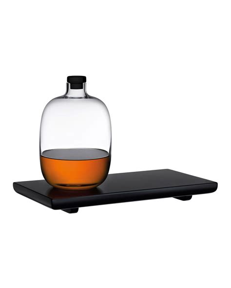 Nude Malt Whiskey Bottle With Wooden Tray ModeSens