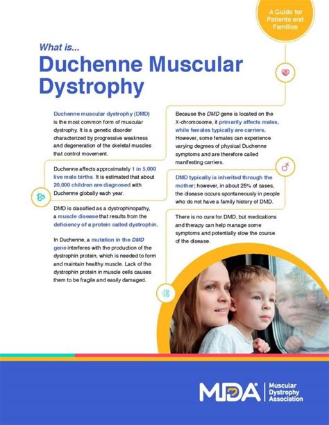 Mda Releases New Dmd Fact Sheet During Duchenne Muscular Dystrophy