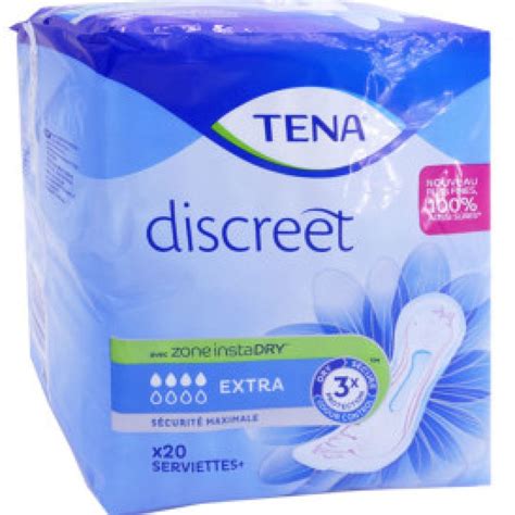 Tena Lady Discreet Extra 20 Serviettes