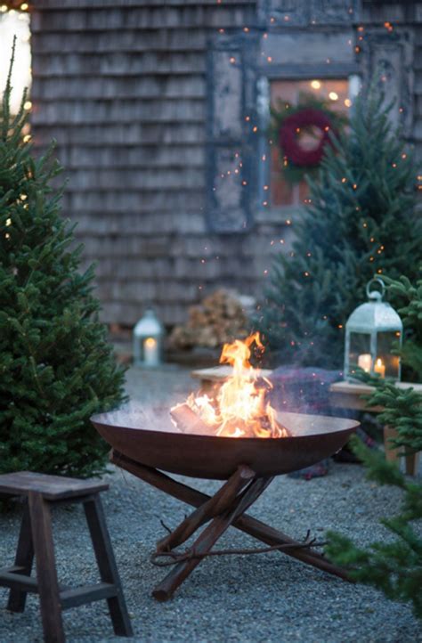 Cozy Winter Garden Ideas With Firepit Decor Homemydesign