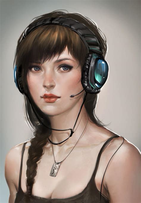 Gamer Girl Arte Video Game Society