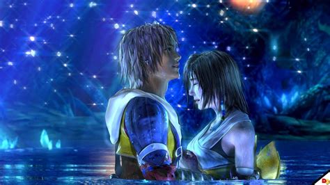 Final Fantasy X Hd Remaster Yuna And Tidus Kiss Lake Macalania Youtube
