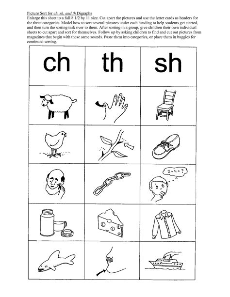 Th And F Sounds Worksheet