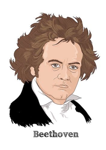 Beethoven By Vandersart Famous People Cartoon Toonpool