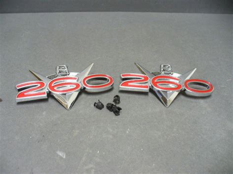 Purchase 63 Falcon Fairlane V8 260 Fender Emblems In Signal Hill