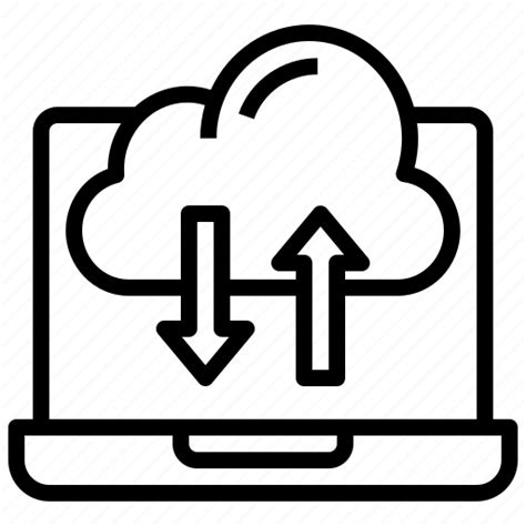 Cloud Connected Data Download Icon Download On Iconfinder