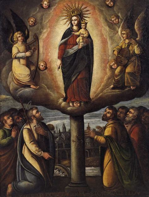The First Marian Apparition In Church History Our Lady Of The Pillar