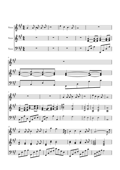 Michishirube Djdjjsjsj Michishirube Sheet Music For Vocals Solo