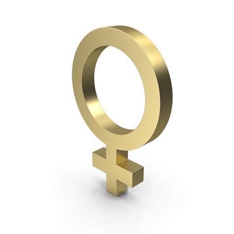 female gender symbol gold png images and psds for download pixelsquid s113107298