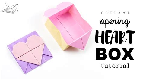 Origami Opening Heart Box Envelope Tutorial ♥︎ Design Francis Ow ♥︎