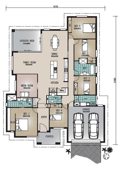 5 Bedroom House Plans Single Story Home Interior Design