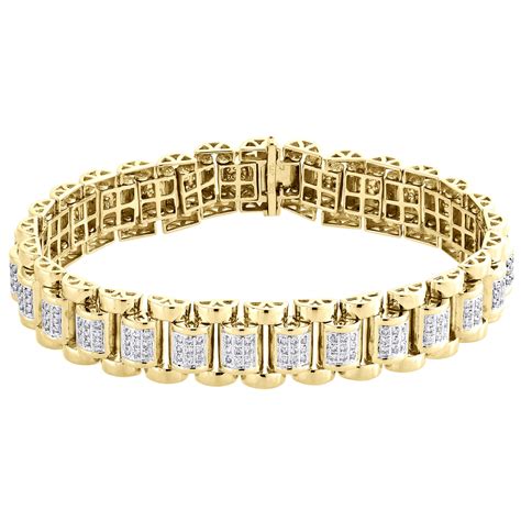 Jewelry For Less 10k Yellow Gold Diamond Jubilee Style Statement Link