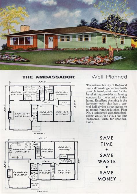 While most aladdin houses were constructed by a local builder or handy man, often the customer mr. 1962 Aladdin | Sims house plans, Mid century house ...