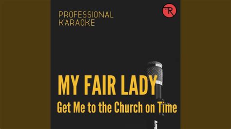Get Me To The Church On Time Backing Track Version Youtube