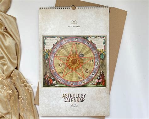 2023 Astrological Calendar Astrology Calendar Daily Etsy