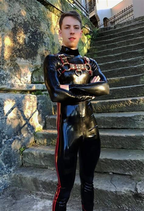 Rubber Twink Gay Fashion Bad Babe Style Latex Men