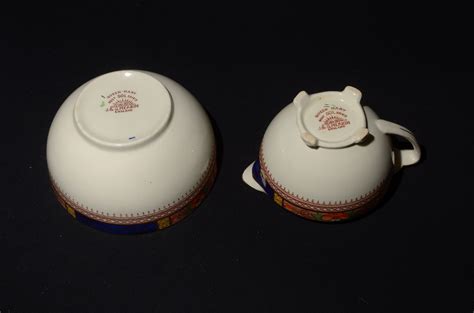 Jandg Meakin Queen Mary England Creamer And Sugar Set Open Sugar Etsy