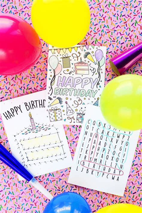 Credit cards allow for a greater degree of financial flexibility than debit cards, and can be a useful tool to build your credit history. Free Printable Birthday Cards for Kids - Studio DIY