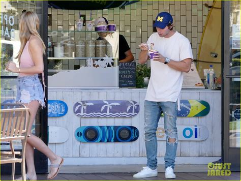 patrick schwarzenegger grabs afternoon pick me up with girlfriend abby champion photo 1034003