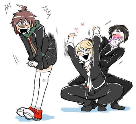 Hahahhaha Poor Naegi Genderbend Danganronpa Funny Super Danganronpa Hxh Characters