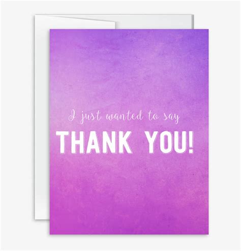 I Just Wanted To Say Thank You Card Paper Free Transparent Png