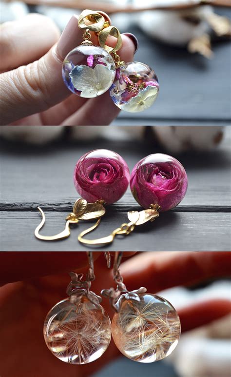 See more ideas about resin flowers, resin jewelry, resin crafts. Dangle earrings. Resin, epoxy resin, resin art, resin ...