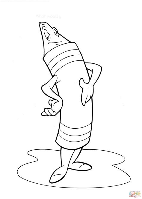 Free The Day The Crayons Quit Coloring Page, Download Free The Day The