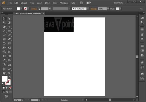 Illustrator Workspace Overview Javatpoint