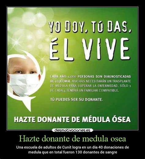 Hazte Donante De Medula Osea Desmotivaciones
