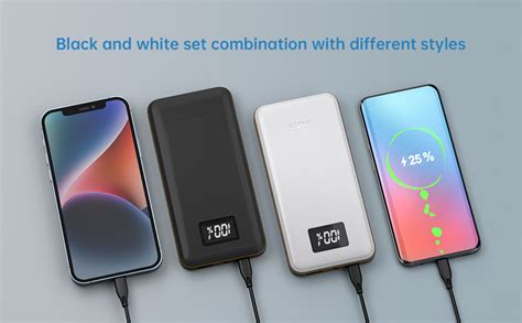 Imuto Power Bank Portable Charger 2 Pack 10000mah External Battery