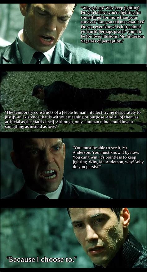 Aug 08, 2019 · morpheus quotes about the matrix the matrix is a system, neo. Because I choose to! | Film quotes, Matrix, Movie quotes