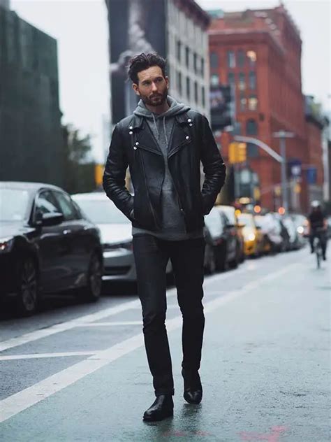 10 Ways To Style A Leather Jacket Outfit Ideas Mens Fashion Vlrengbr