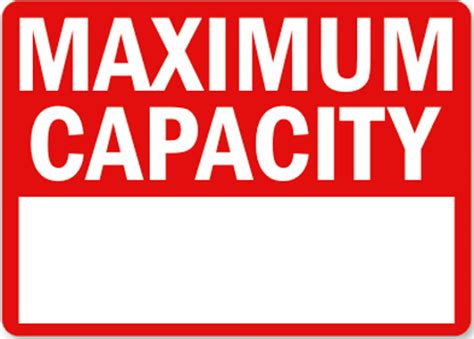 Maximum Capacity (With Fillable Area)