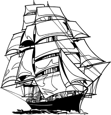 Sail Boat Line Drawing At Getdrawings Free Download
