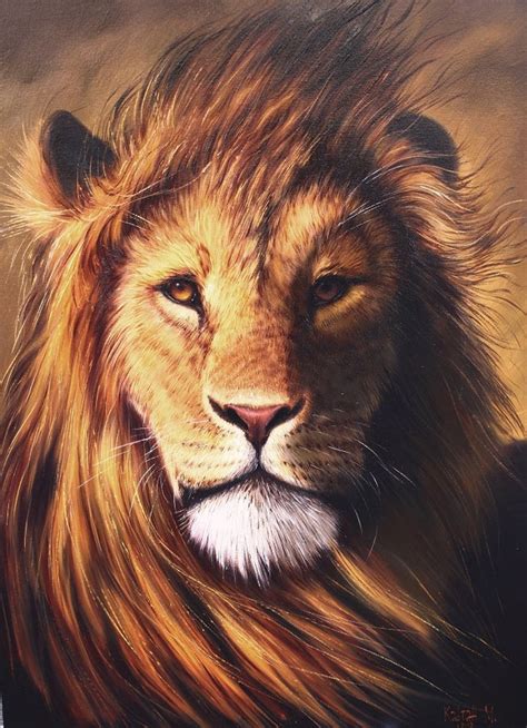 Home Decor Wild Lion Lion Art Large Lion Painting Lion T Oil On