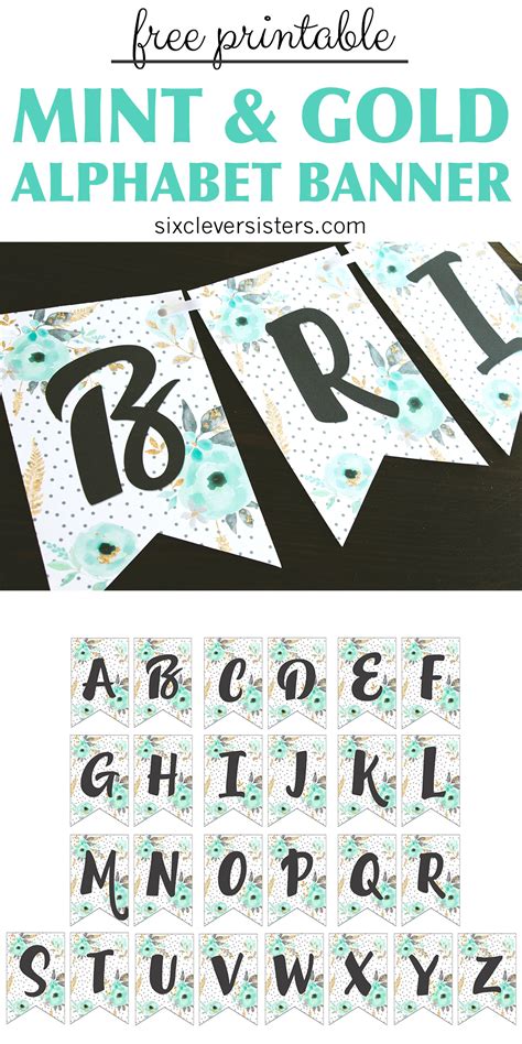 Free Letter Printables For Banners