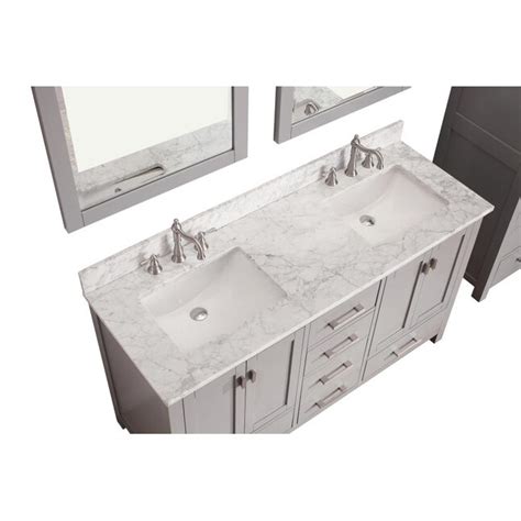 Avanity Modero 61 In Chilled Gray Undermount Single Sink Bathroom