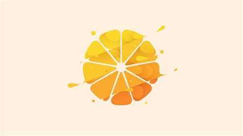 Wallpaper Orange Fruit Illustration Colorful Digital Art 2560x1440