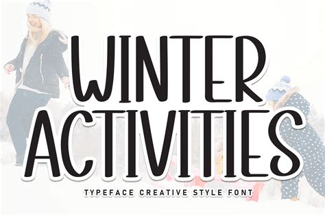 Winter Activities Font By Andikastudio · Creative Fabrica