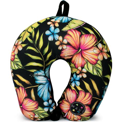 Maui And Sons Extra Soft Microbeads Neck Pillow Supportive Comfort Hawaiian Flowers Walmart
