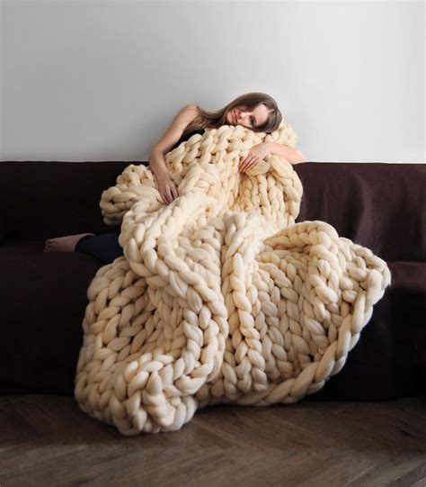 Chunky Hand Knit Blankets For Giants That Also Work For Humans Demilked