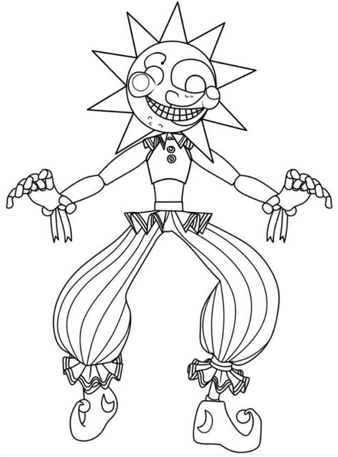 Sundrop Fnaf Printable Coloring Page Coloring Home My Xxx Hot Girl