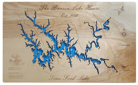 Map Of Tims Ford Lake World Map