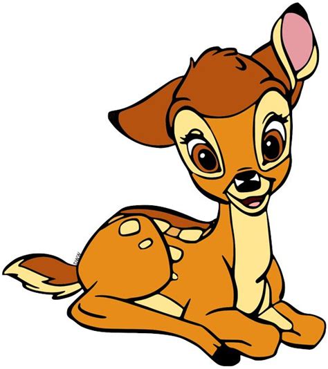 A Cartoon Deer Laying Down On The Ground