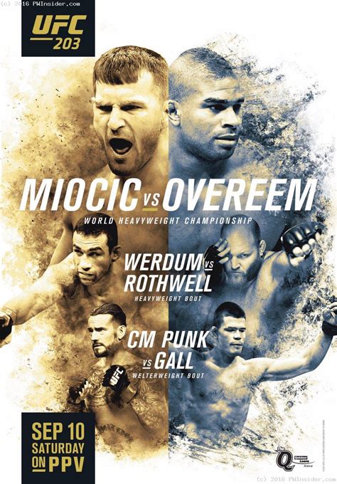The ultimate fighting championship (ufc) is an american mixed martial arts (mma) promotion company based in las vegas, nevada, which is owned and operated by zuffa, llc, a wholly owned subsidiary of endeavor group holdings. UFC 203: Miocic vs. Overeem Fight Card and Event Page ...
