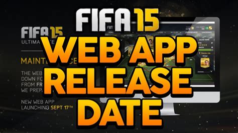 It is a faster and more comfortable way to search for, sell and buy cards. Fifa 15 | Web App Release Date Confirmed - YouTube