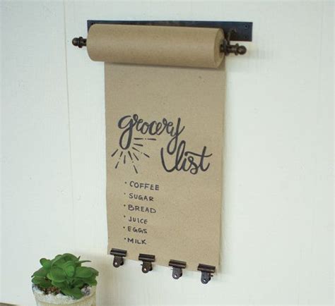 Wall Mounted Butcher Paper Roll Restaurant Special Decor Grocery List
