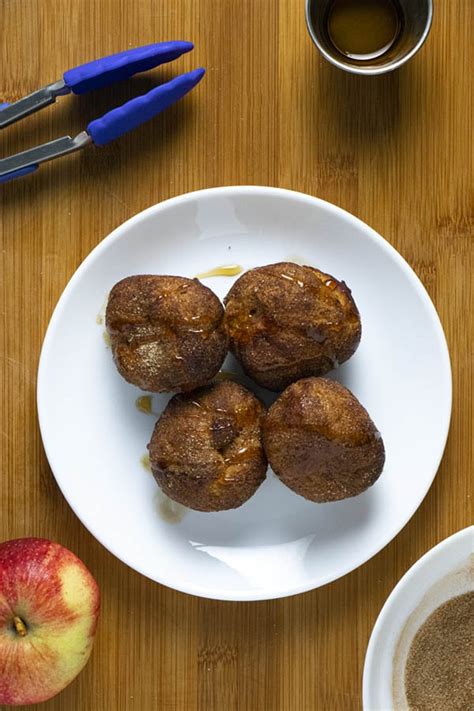 apple air fryer fritters minutes easy