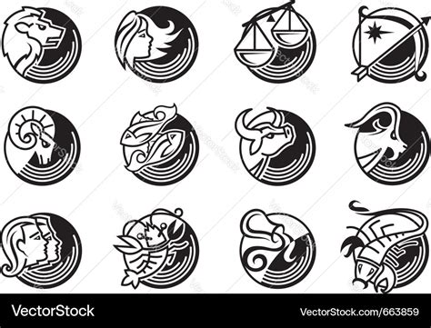 Zodiac Sign Royalty Free Vector Image Vectorstock