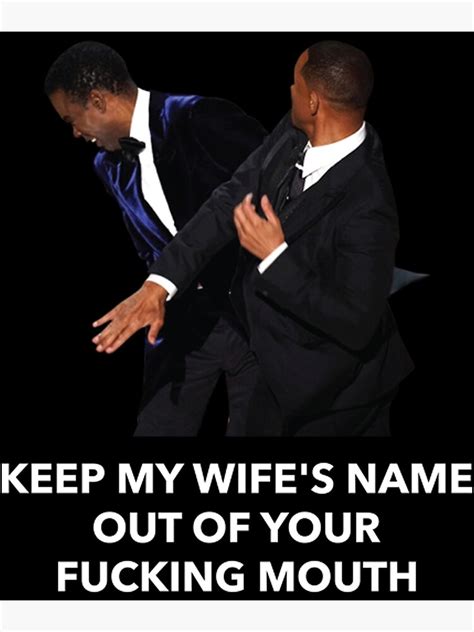 Keep My Wifes Name Out Of Your Mouth Slap In The Face Meme Canvas